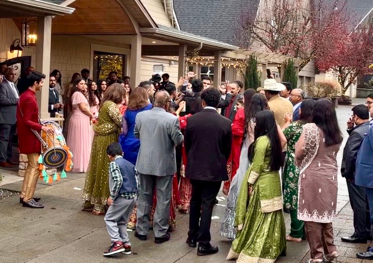 Ajisth performing at a private event