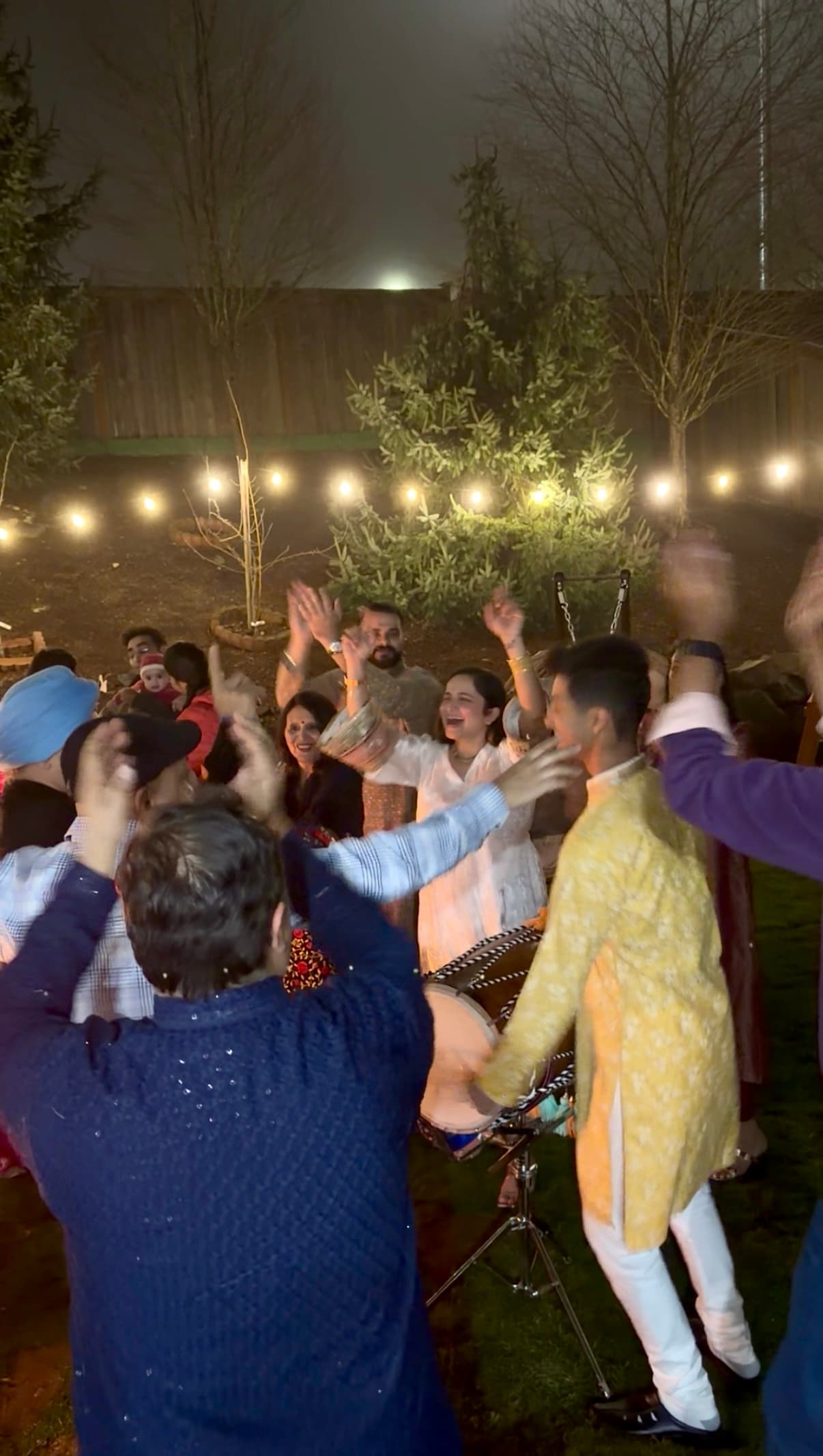 Ajisth on stage at a live event