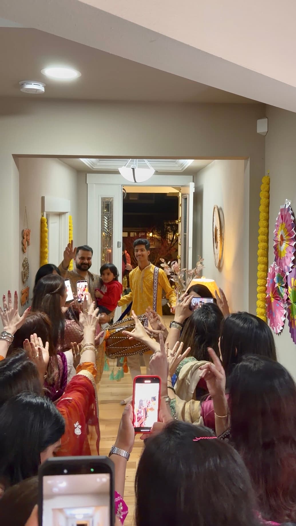 High-energy dhol set at a reception